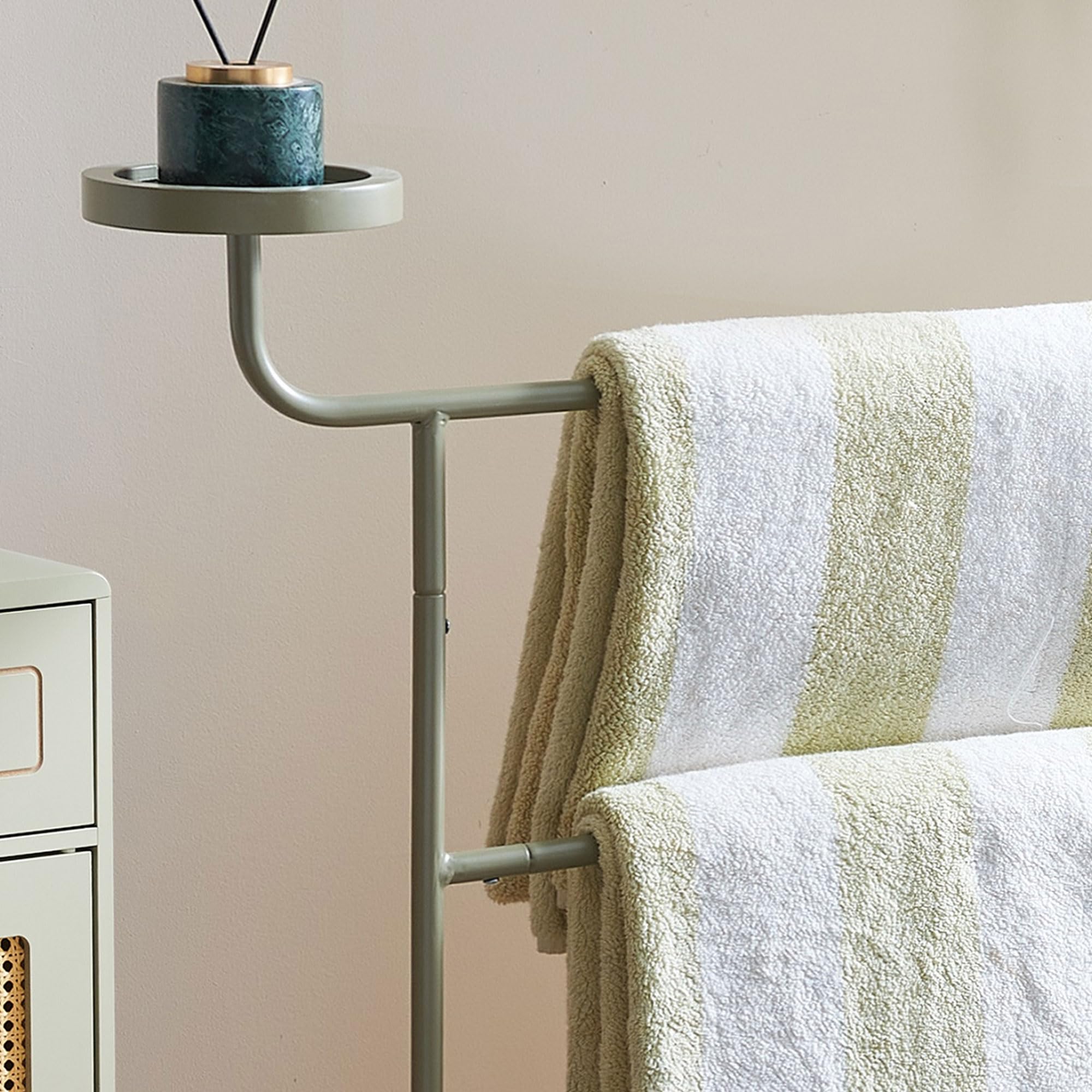 Alt View 2. Kings Brand Furniture - Kings Brand Furniture Valet Clothes Stand with Storage Tray - Natural.