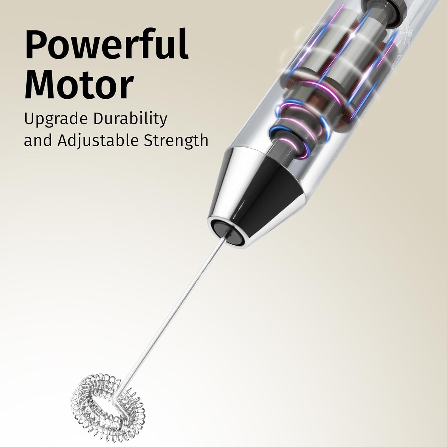 Powerful Motor  
Upgrade Durability and Adjustable Strength
