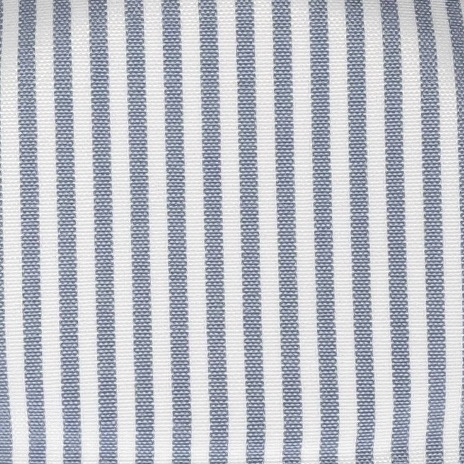 Alt View 1. Sweet Home Collection - Pinstripe U Shaped Memory Foam 17" x 16" Chair Cushions, 12-Pack - Blue.