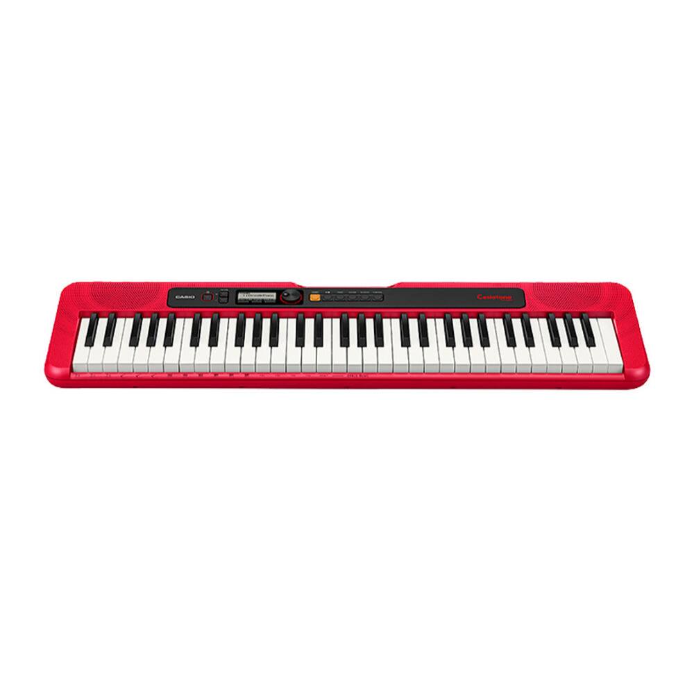 Angle. Casio - Casio Casiotone CT-S200, Beginner 61-Key Portable Keyboard with 200 Tones - RED.