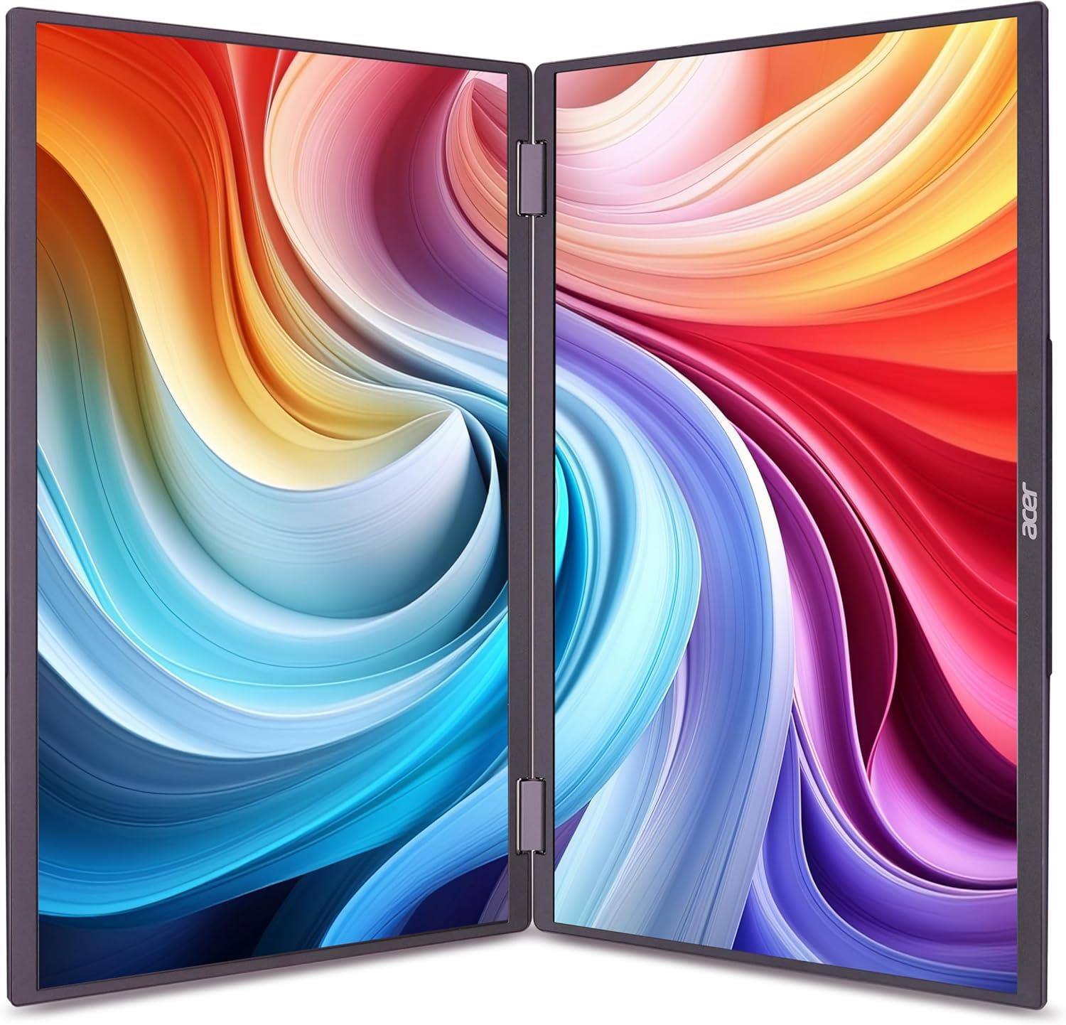 Angle. Acer - PD163Q 16" LCD Monitor 60Hz 1920x1080 Full HD Display - Gray.