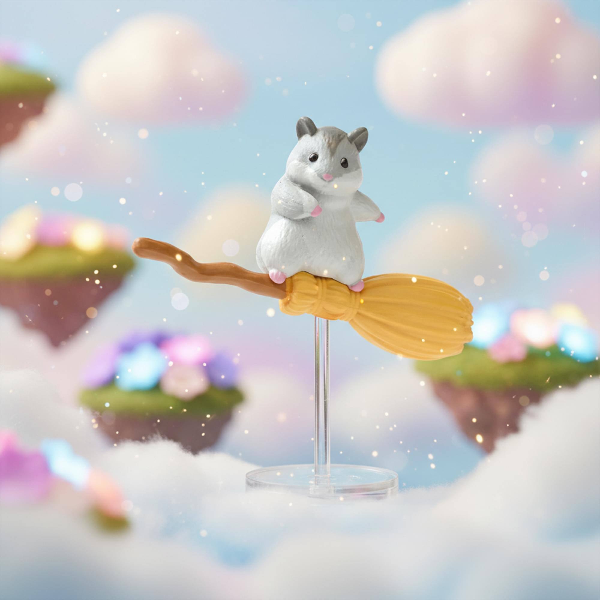 Alt View 2. Little Buddy - Flying Broom Animal Blind Box Mini Figure | One Random - Multi-Colored.