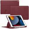 Front. VIKESI - Magnetic Case for iPad 10.2" 7th/8th/9th Gen, Shockproof, Pencil Holder, Auto Wake/Sleep, Multi-Angle Stand - Wine.