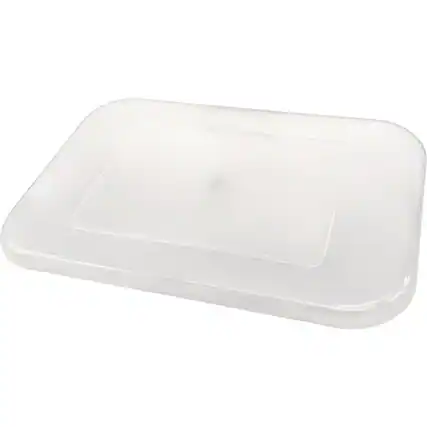 Front. Teacher Created Resources - Teacher Created Resources Clear Plastic Storage Bin Lid - Small.