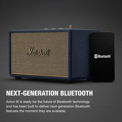 Marshall Acton III Bluetooth Speaker Midnight Blue 1008131