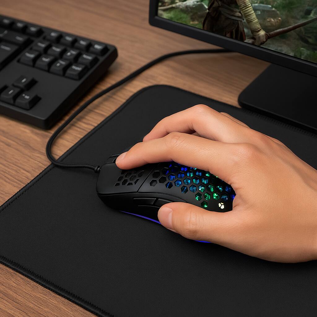 能面 7枚　Mouseyさま専用 Sanoxy Wired Gaming Mouse with Perforated Shell, RGB