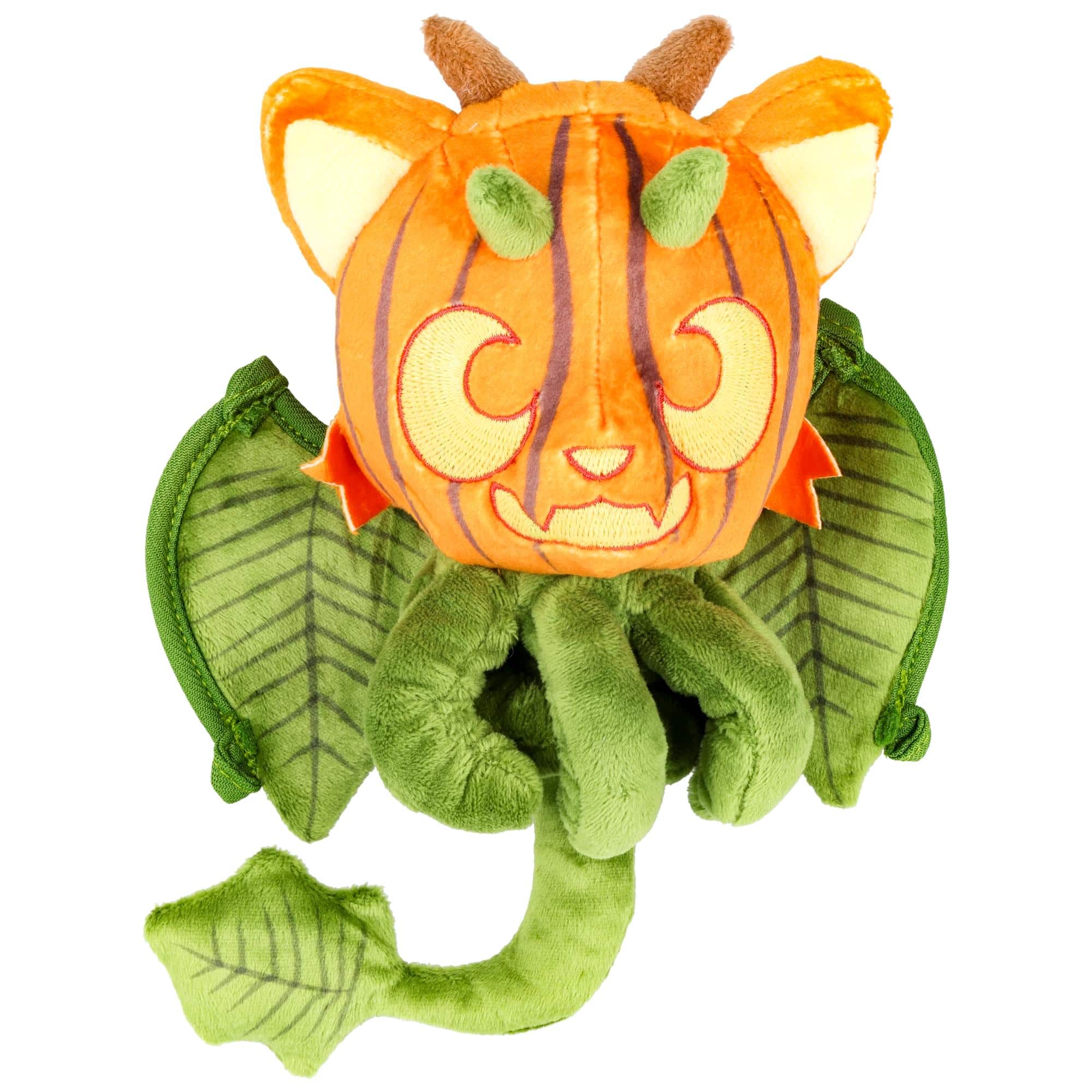 Front. Tentacle Kitty - Tentacle Kitty Meowlloween Wyrm-O'-Lantern Halloween 7-Inch Collector Plush - Orange.