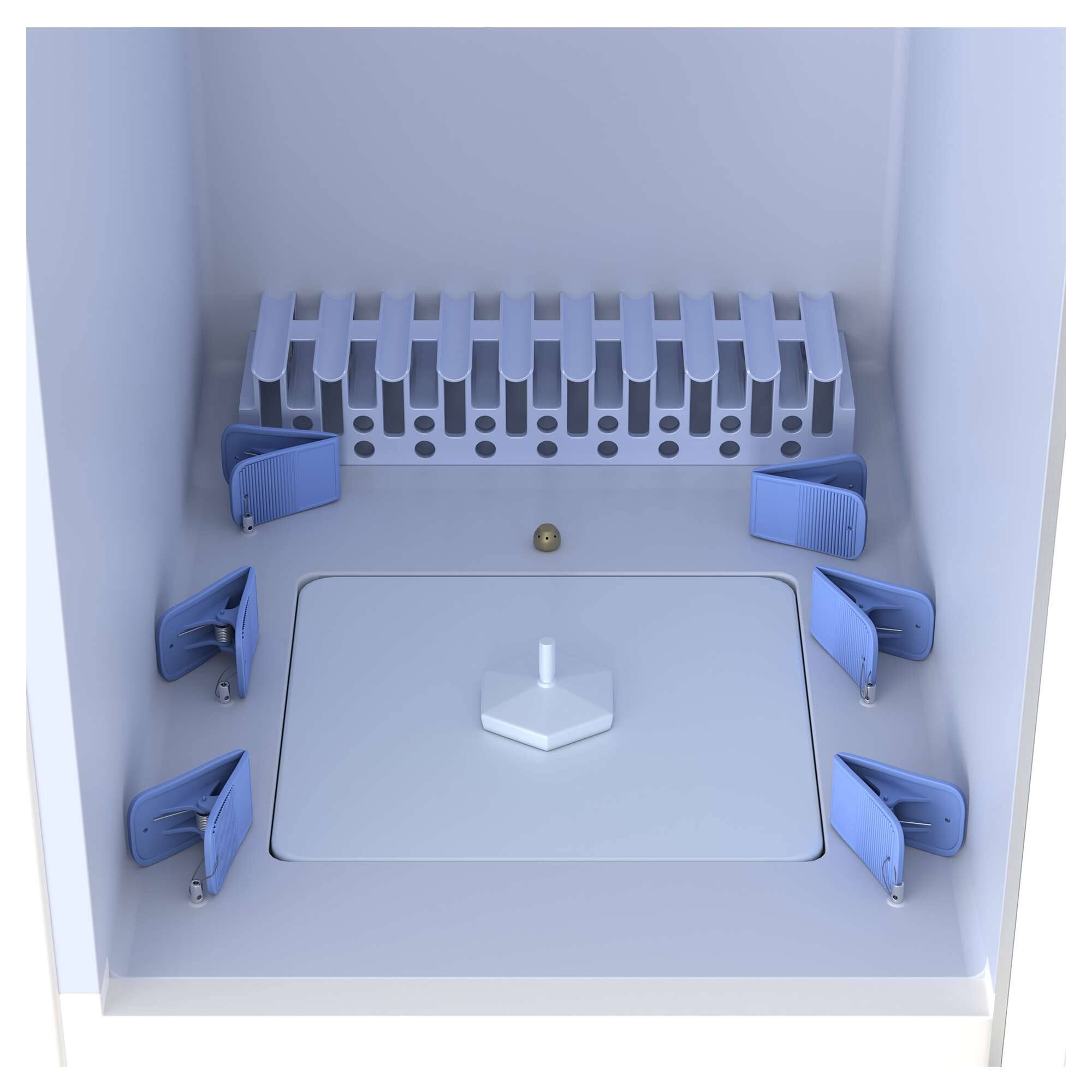 Alt View 2. Equator - Equator SDC 760 7.6cf Smart Steam Closet Dryer 4 Moving Hangers Quick20 Refresh Sanitize Deodorize Garment Care - White.