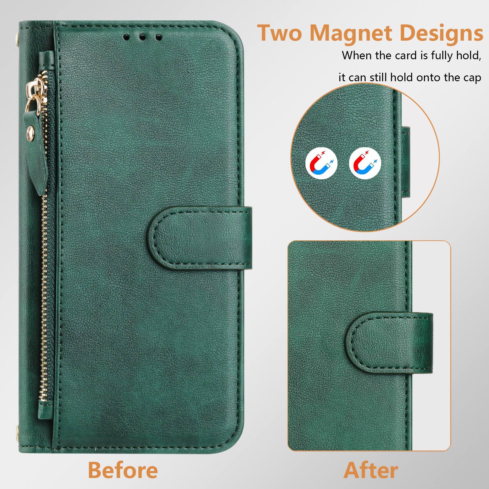 Two Magnet Designs  
When the card is fully hold, it can still hold onto the cap  
Before  
After