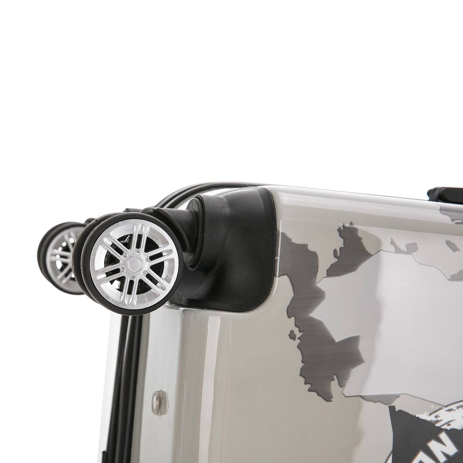 Alt View 4. InUSA - World Prints lightweight hardside Spinner Luggage 28" - WORLD.