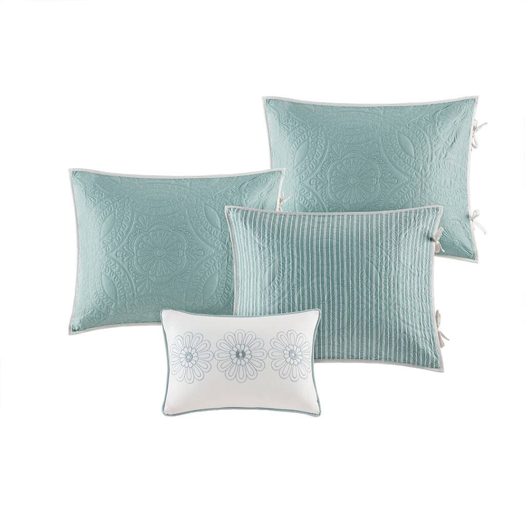 Alt View 3. Gracie Mills - Gracie Mills Shirley 6-Piece Reversible Daybed Cover Set - Blue.