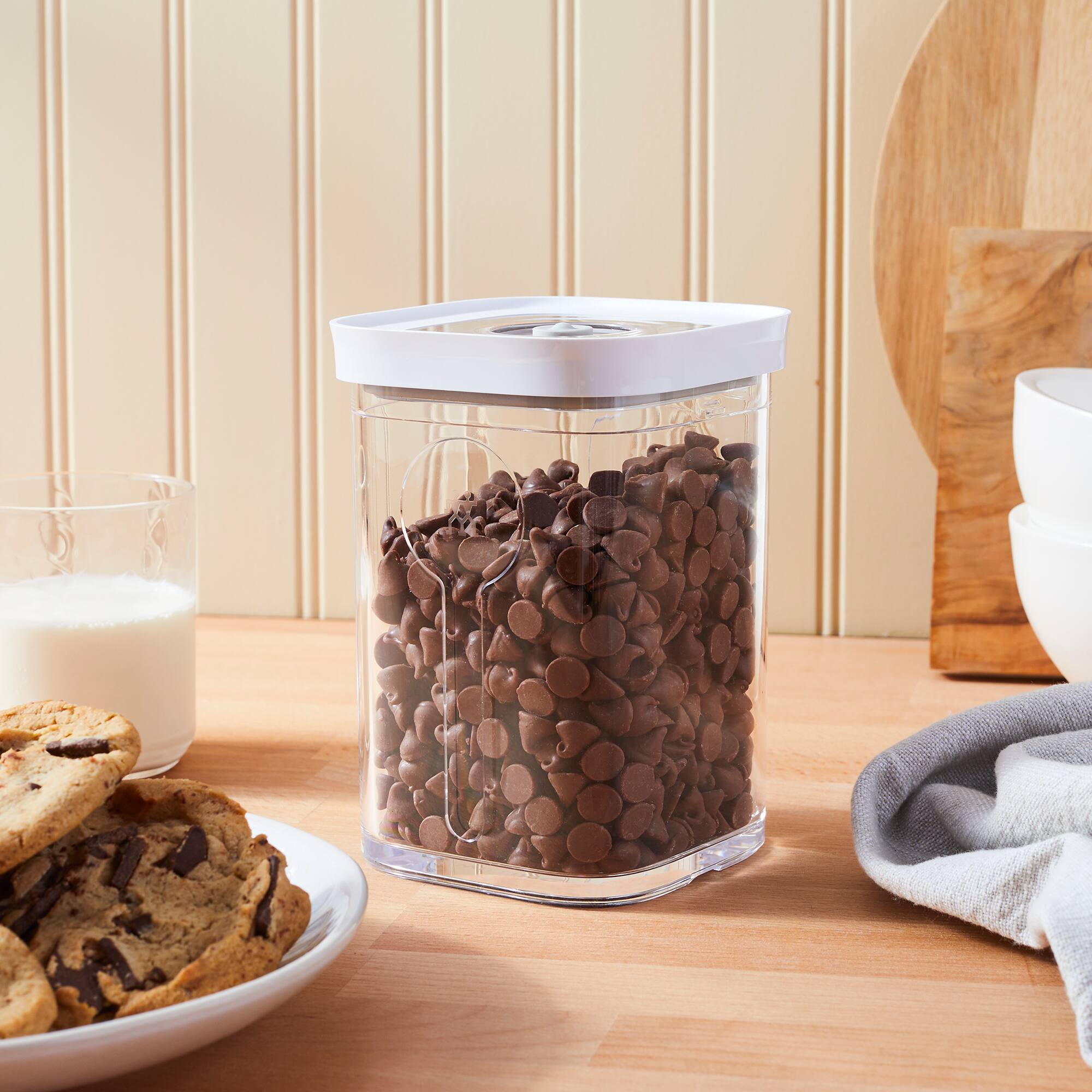 Alt View 8. ZWILLING - ZWILLING Fresh & Save Cube Boxes, Plastic, Airtight Dry Food Container, Small Medium Height Cube, 2S Container, .87-qt - Clear.