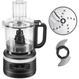 KitchenAid - Easy Store 7-Cup Food Processor in Matte - Black