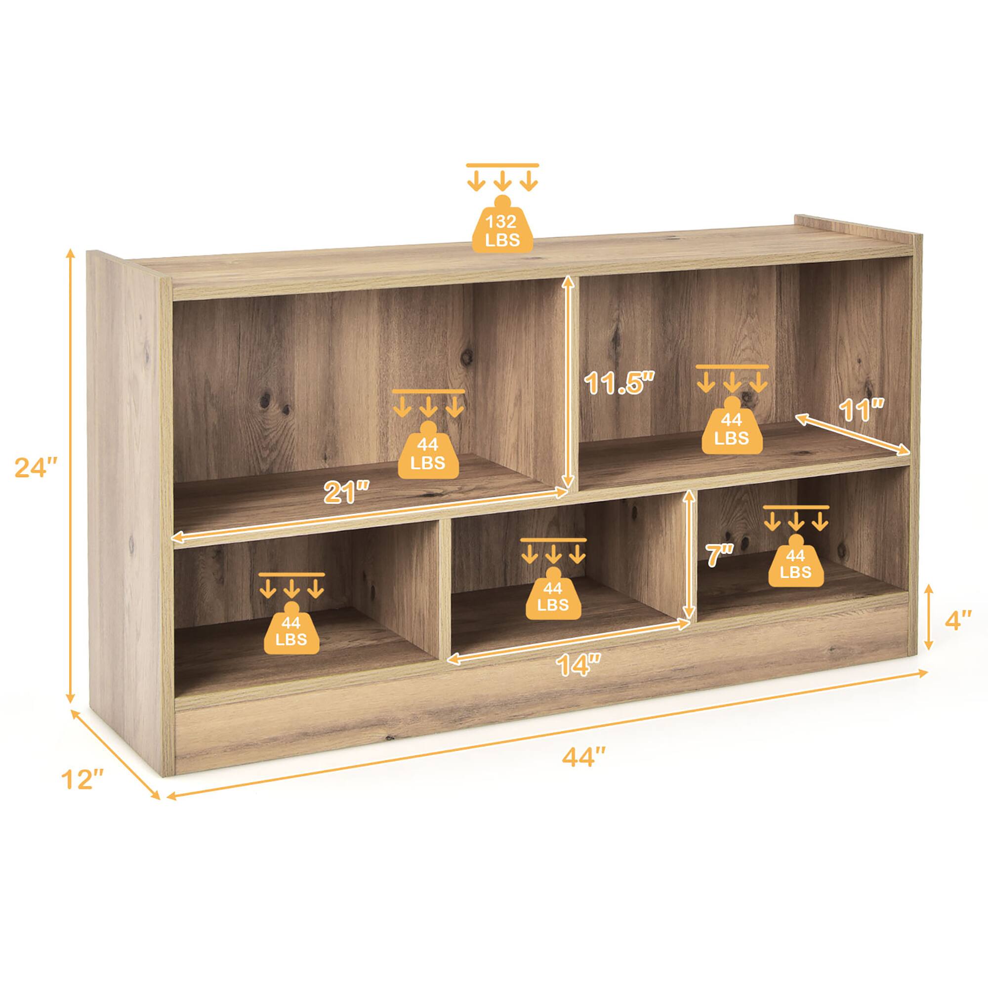 The text on the image is grouped and corrected as follows:

132 LBS 24" 21" 44 LBS 11.5" 44 LBS 11" 44 LBS 44 LBS 14" 7" 44 LBS 4" 12" 44"