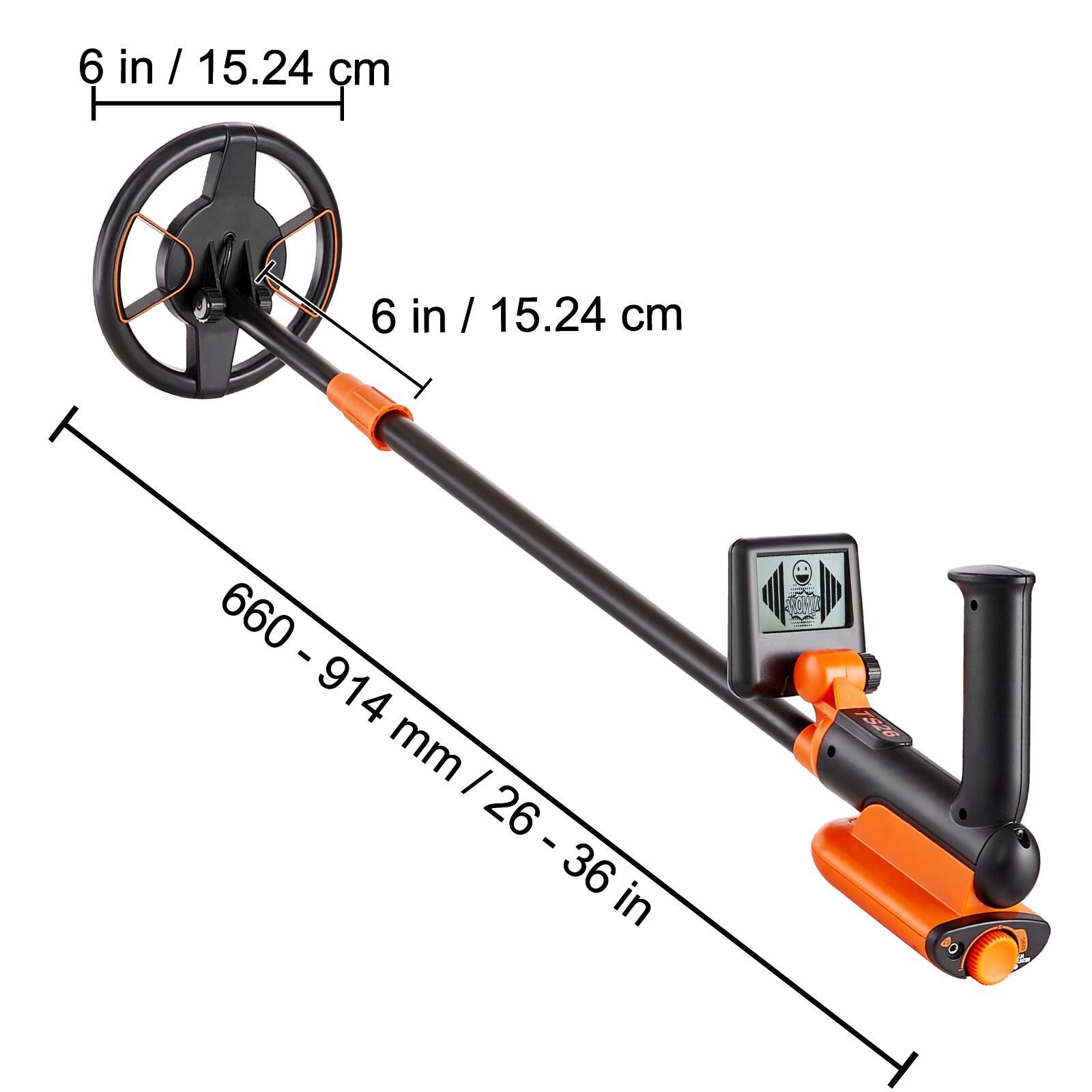 6 in / 15.24 cm  
6 in / 15.24 cm  
660 - 914 mm / 26 - 36 in