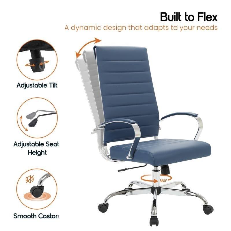 Built to Flex  
A dynamic design that adapts to your needs  

- Adjustable Tilt  
- Adjustable Seat Height  
- Smooth Castor  
- 360°