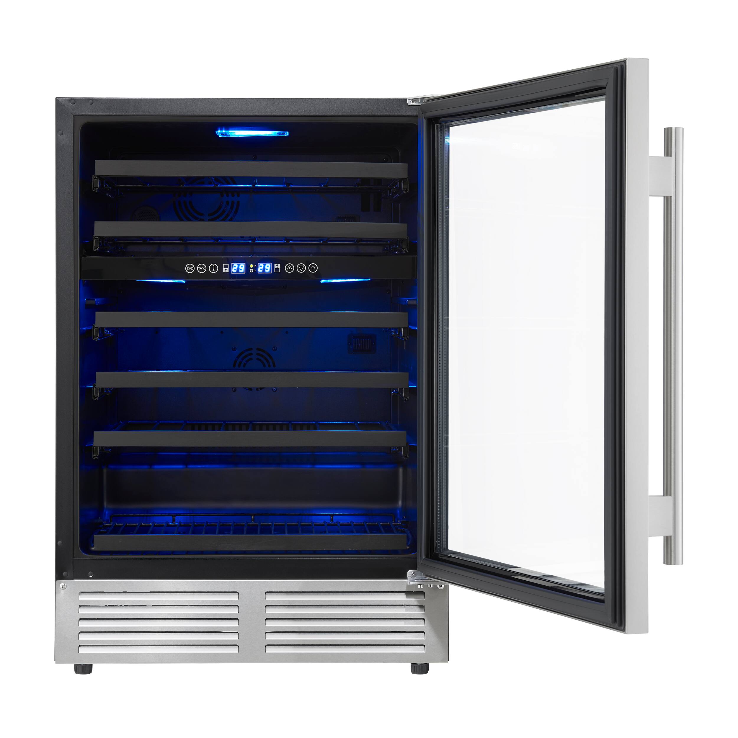 Alt View 1. Forno Appliances - Bacchino 51-Bottle Dual Zone Wine Cooler - Stainless Steel.