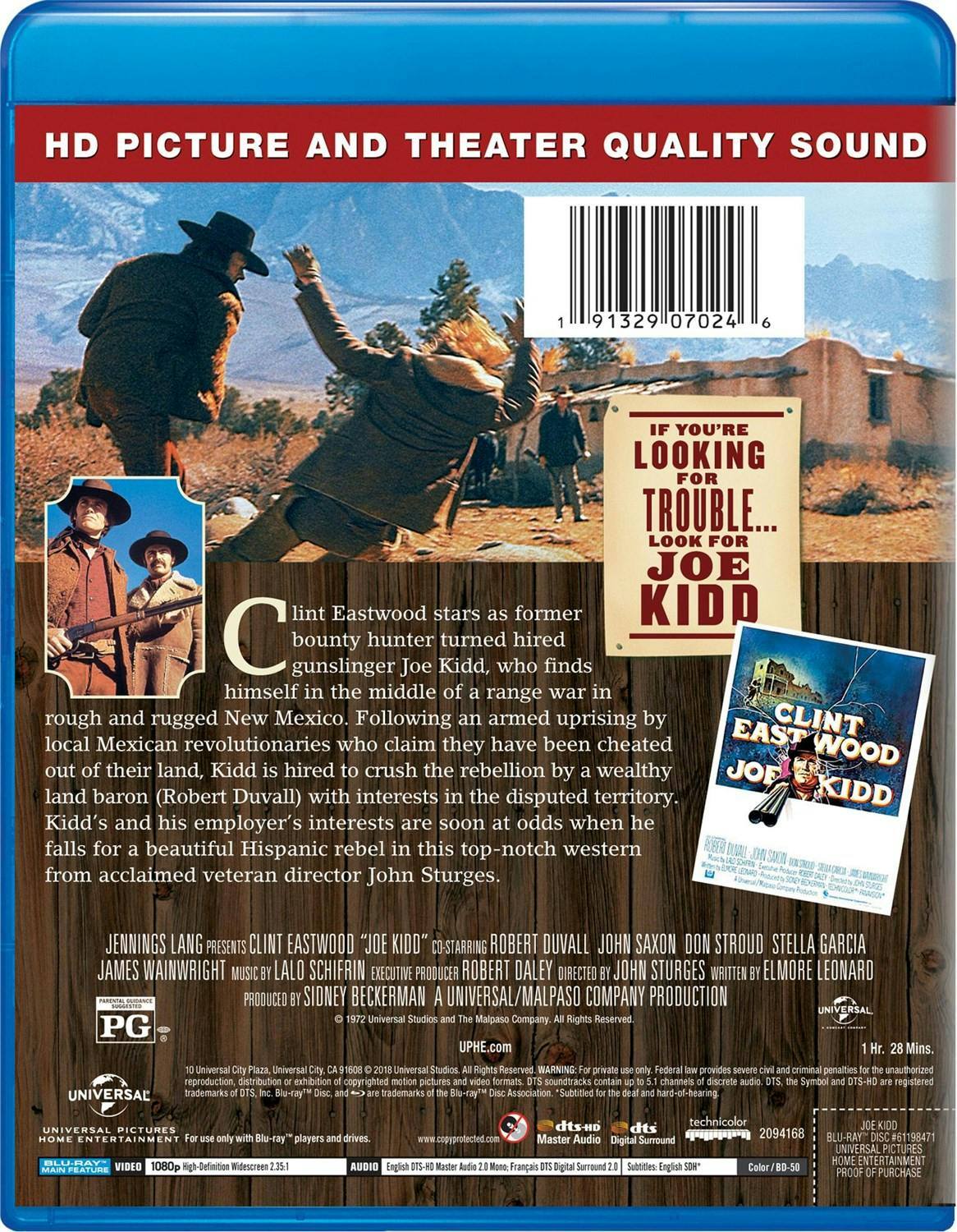 Back. Joe Kidd [Blu-ray].