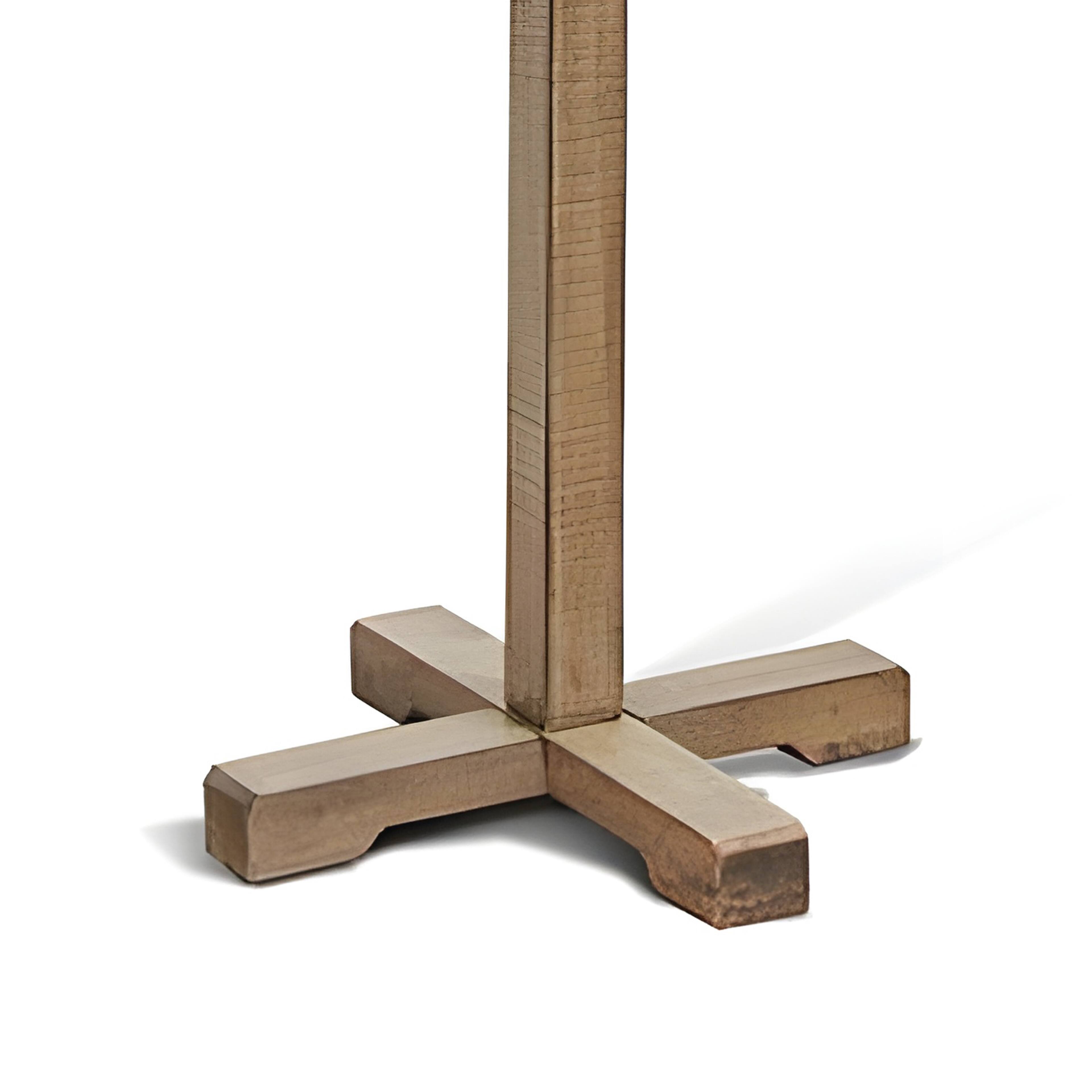 Alt View 1. Manhattan Lane - Rena Coat, Hat Tree Stand, 8 Wood Stems, 72 Inch Mahogany Wood - Pebble Brown.