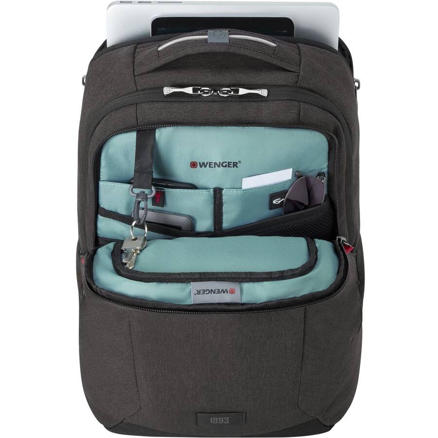 WENGER / SWISSGEAR Grey Backpack - NWT Swiss Gear Backpack by Wenger - Black,Grey - Multi Pocket  main image 2