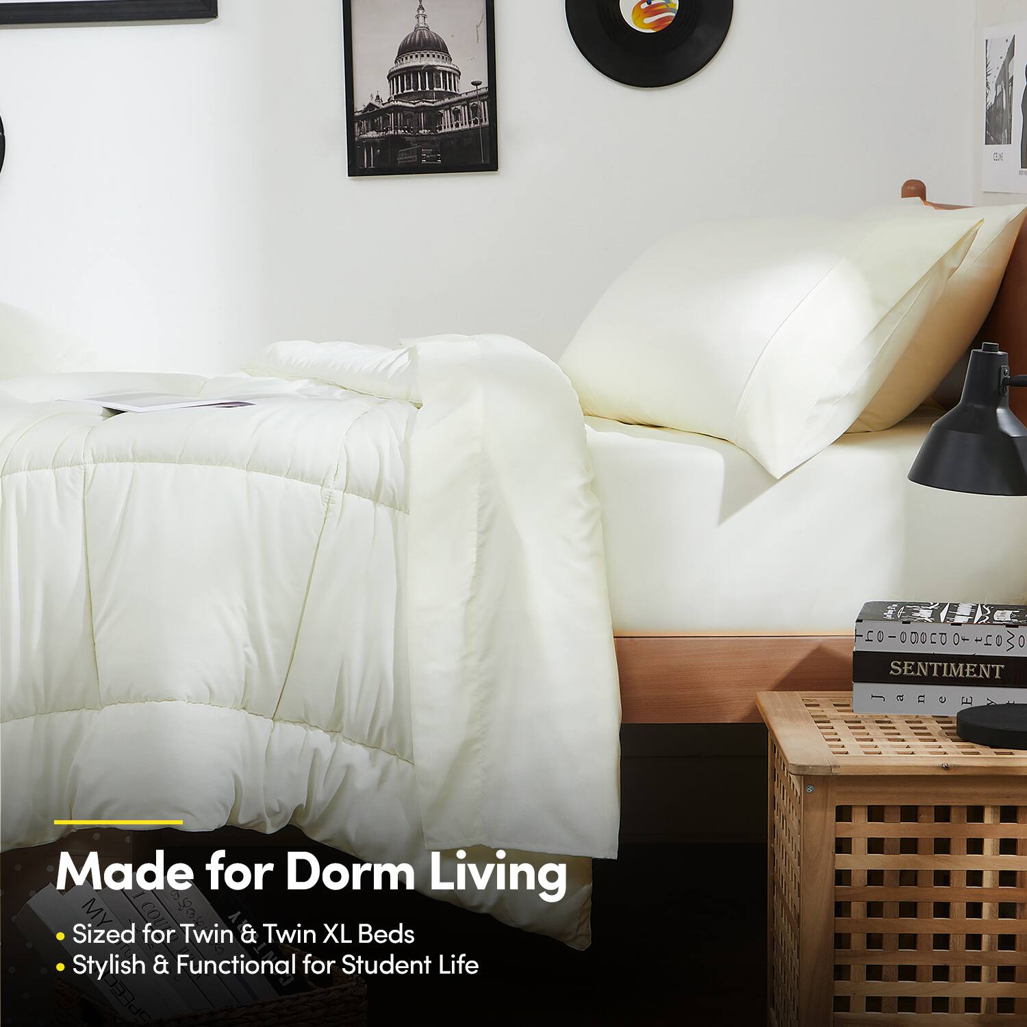 Made for Dorm Living  
- Sized for Twin & Twin XL Beds  
- Stylish & Functional for Student Life  

SENTIMENT  
JaneEr