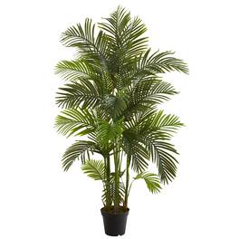 BreeBe - 6' Areca Palm Artificial Tree - Green
