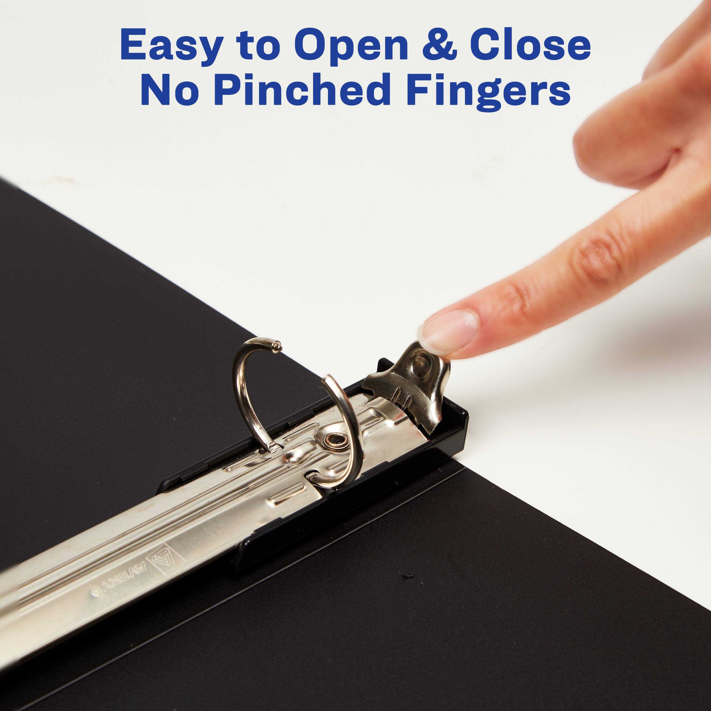 Easy to Open & Close  
No Pinched Fingers
