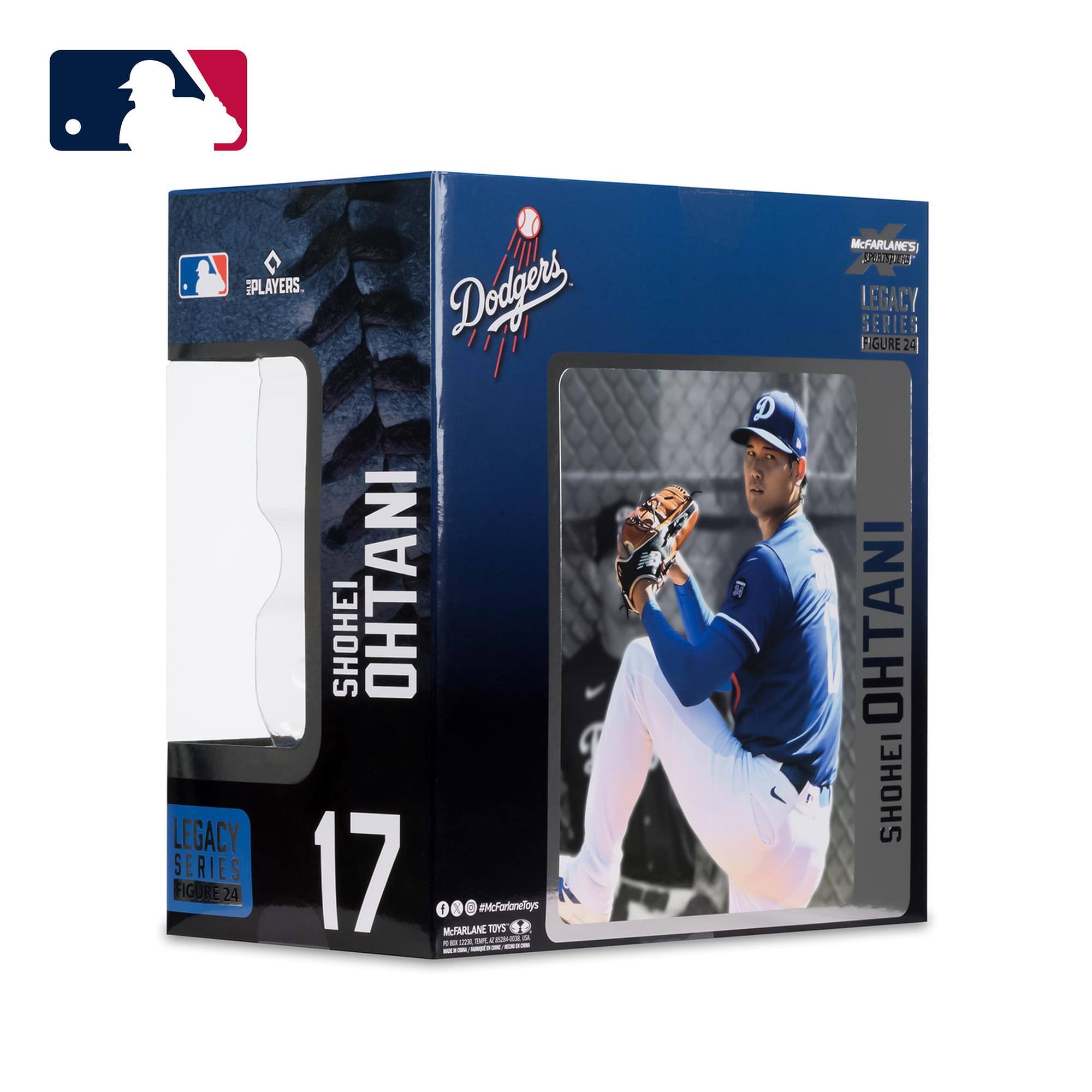 PLAYERS Dodgers SHOHEI OHTANI LEGACY SERIES 17 FIGURE 24  
#cForlaneoys  
MTARLANE POYS  
CES  
McFARLANESI  
LEGACY SERIES FIGURE 24  
24 OHTANI SHOHEI