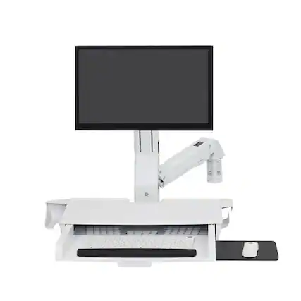 Front. Ergotron - 45-260-216 Styleview Mounting kit - White.
