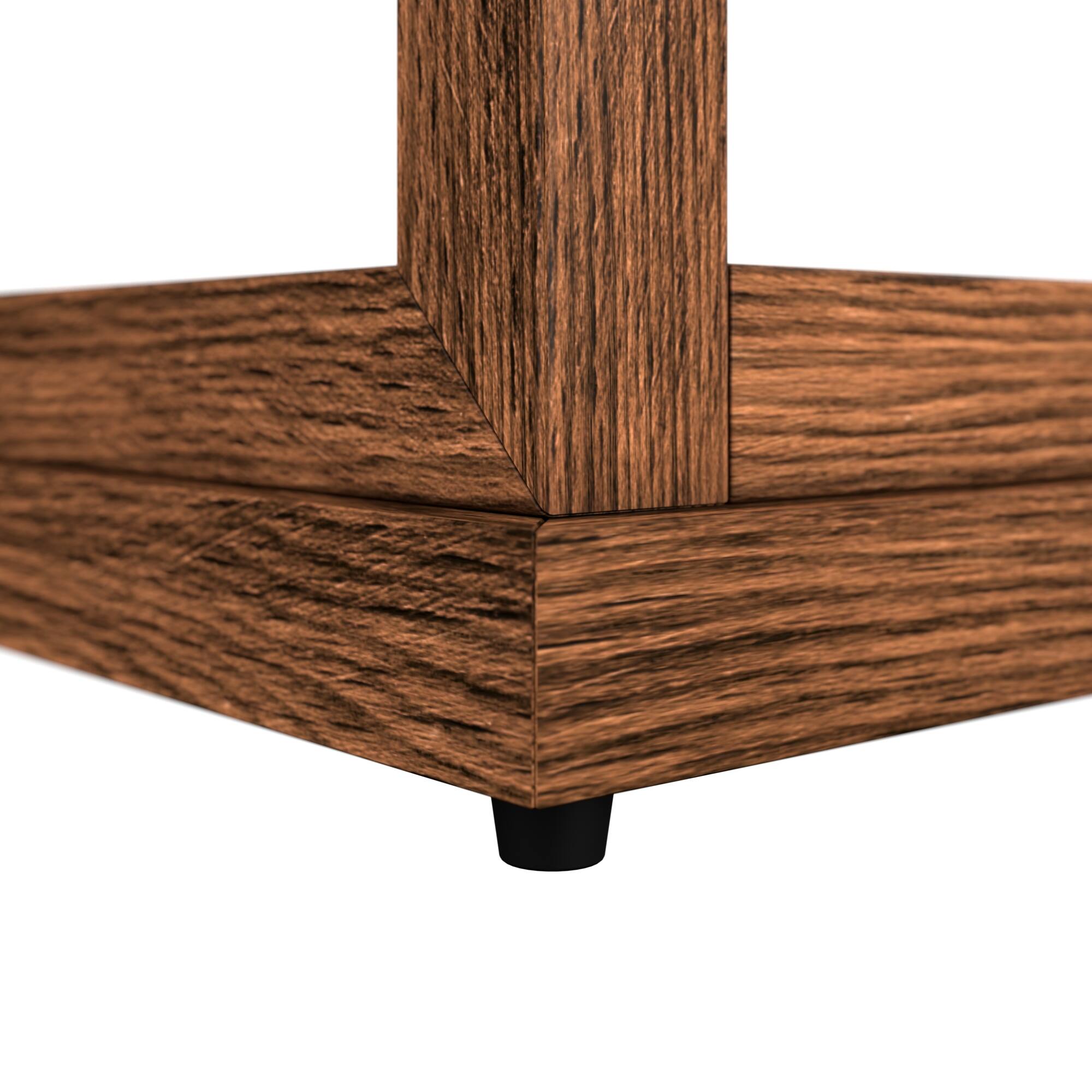 Alt View 9. Koolmore - 44 In. Artisan Horizontal Dark Wooden Bakery Display Case 9 Cu. ft. (KM-BDW-44D) - Dark ash wood color.