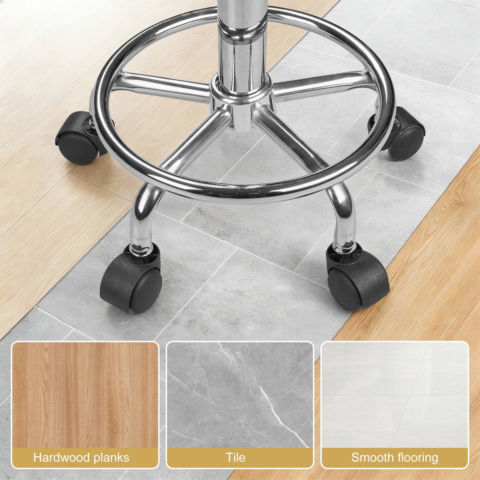 Hardwood planks  
Tile  
Smooth flooring