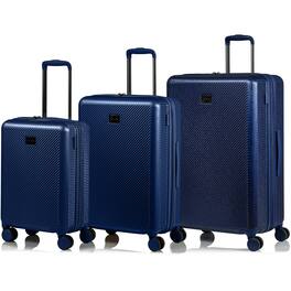 Champs - Iconic II Collection 3 Piece Luggage Set - Navy