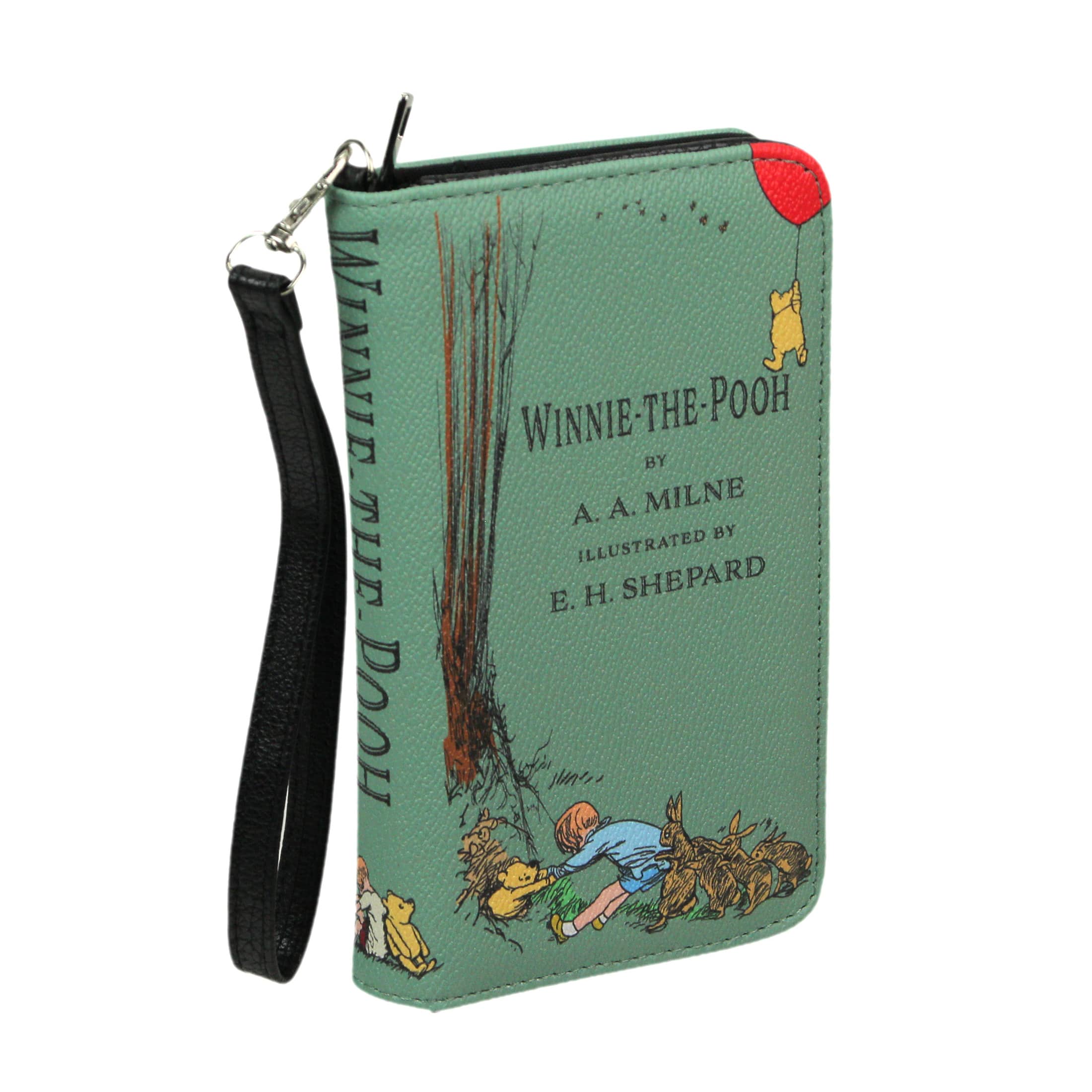 Things2Die4 - Sage Winnie The Pooh Wallet – ID Holder and Coin Pouch, Perfect Gift - Green