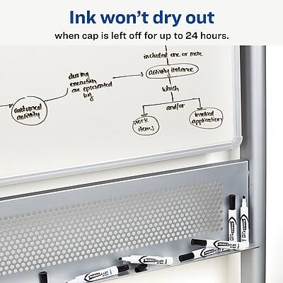 Ink won't dry out when cap is left off for up to 24 hours.

- Included are one or more dry ink cartridges.
- Durable cap seals the pen.
- Includes a retractable nib or included applicator.
- Includes a retractable applicator.