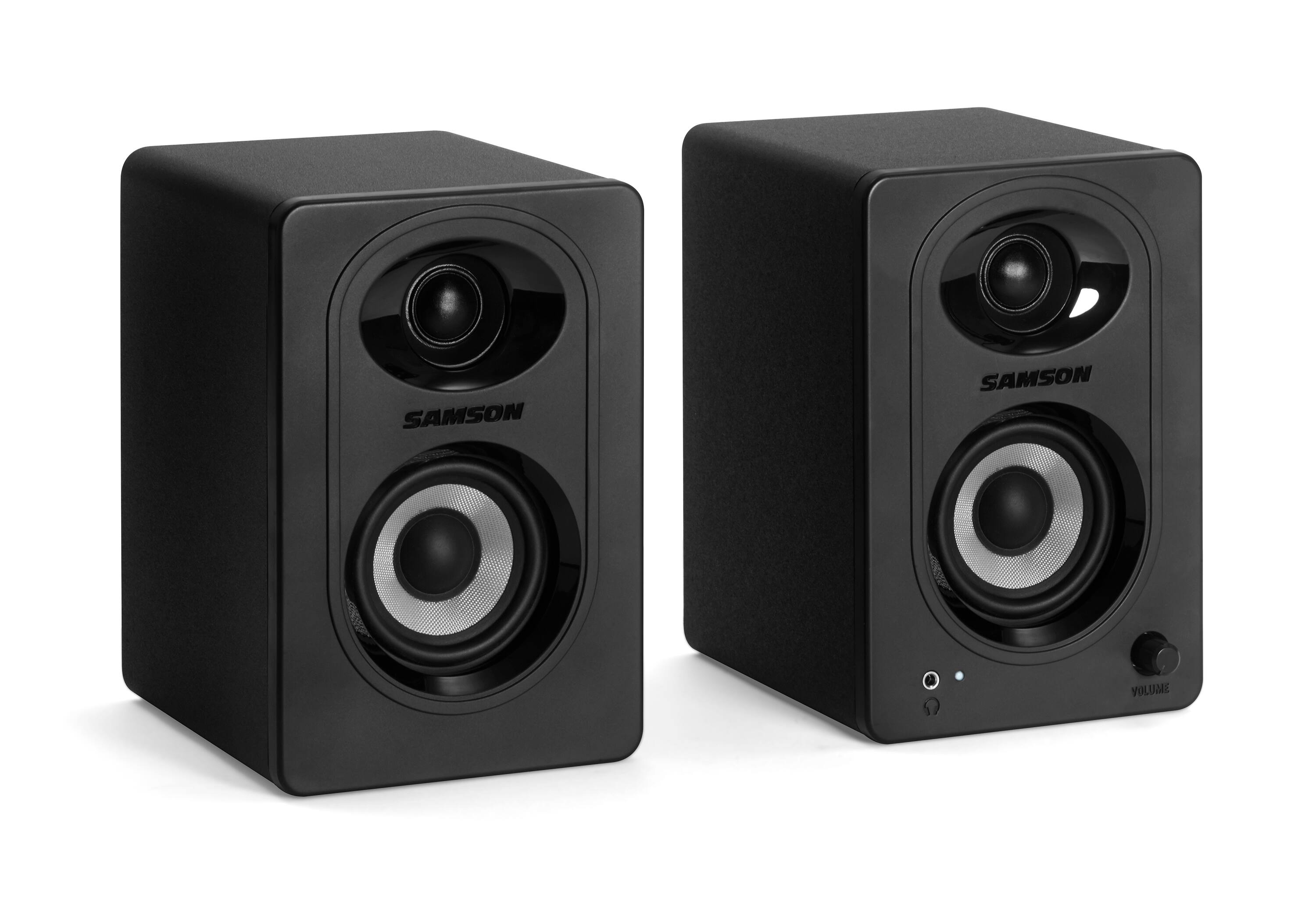 Angle. Samson - Medio One M30BT Studio Monitors - Black.