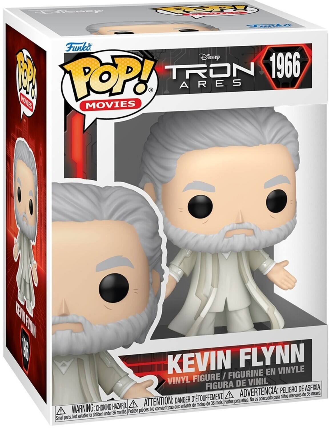 Sure, here is the corrected and grouped text from the image:

---

**Funko POP! MOVIES**

**Disney TRON ARES 1966**

**KEVIN FLYNN**

**VINYL FIGURE / FIGURINE EN VINYLE / FIGURA DE VINIL**

**WARNING: CHOKING HAZARD. Small parts. Not suitable for children under 36 months.**

**ADVERTENCIA: PELIGRO DE ASFIXIA. No es adecuado para niños menores de 36 meses.**

**ATTENTION: DANGER D'ÉTOUFFEMENT. Ne convient pas aux enfants de moins de 36 mois.**

**ADVERTENCIA: PELIGRO DE ASFIXIA. No es adecuado para niños menores de 36 meses.**

**ATTENTION: DANGER D'ÉTOUFFEMENT. Ne convient pas aux enfants de moins de 36 mois.**

**WARNING: CHOKING HAZARD. Small parts. Not suitable for children under 36 months.**

---

This text is grouped and corrected for clarity.