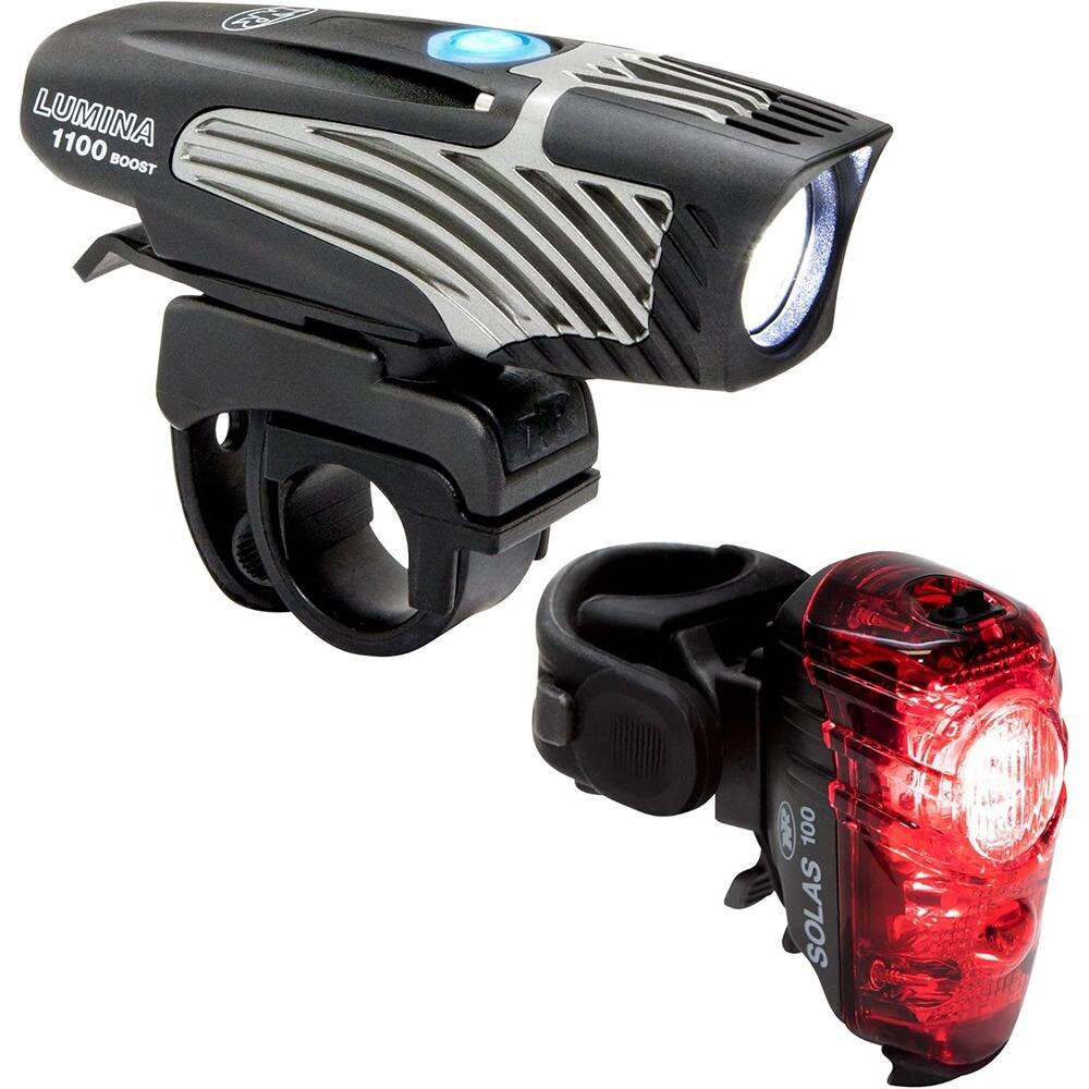 RTMB - NiteRider Lumina 1100 Boost/Solas 100 Bike Light Set – Rechargeable, Black