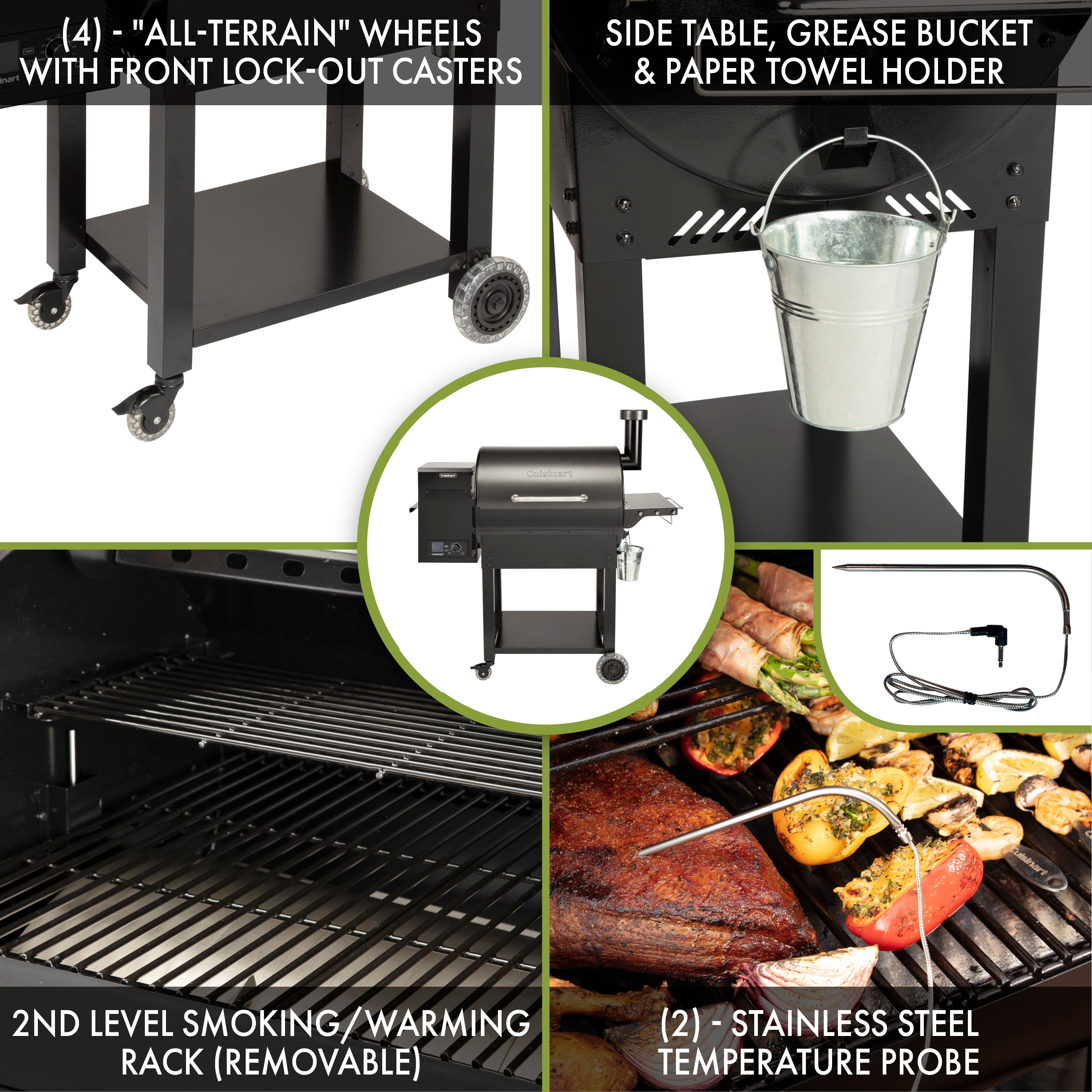 Cuisinart – Deluxe Wood Pellet Grill & Smoker​ – Black Sansujyuku sansujyuku.com