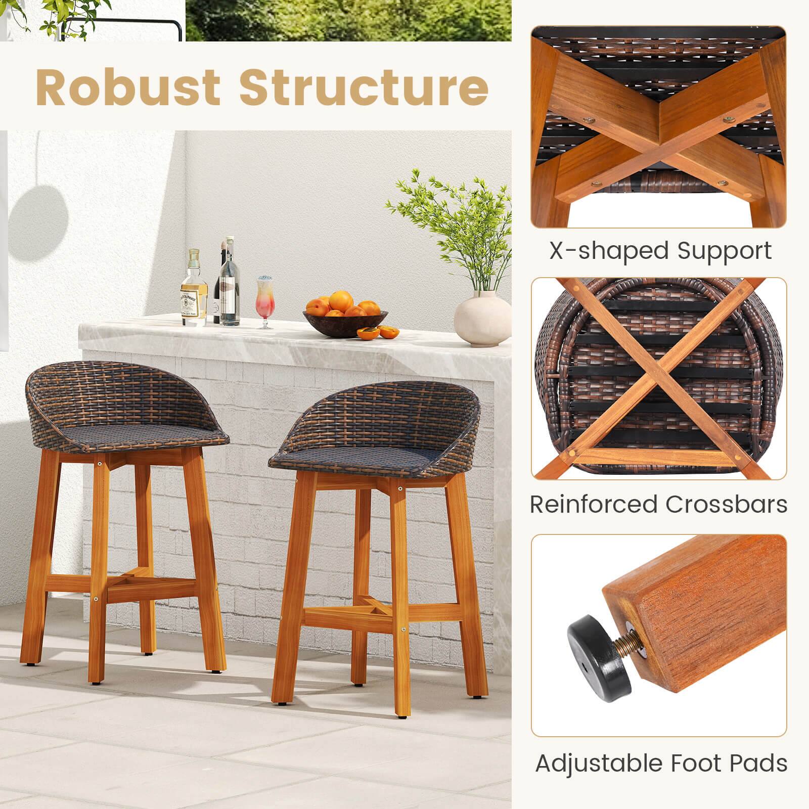 Robust Structure  
X-shaped Support  
Reinforced Crossbars  
Adjustable Foot Pads