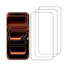 3-PACK Qixxronics for iPhone 17 Pro / 17 Screen Protector, Tempered Glass Screen Protector for iPhone 17 Pro / 17 - Clear