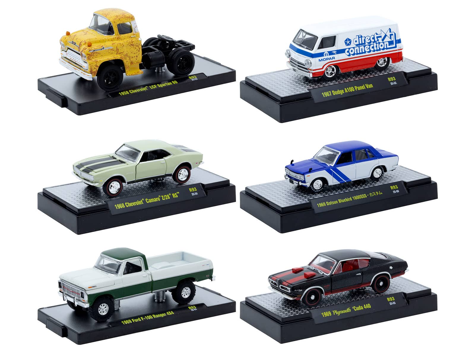 """Auto Meets"" Set of 6 Cars IN DISPLAY CASES Release 93 Limited Edition 1/64 Diecast Model Cars by M2 Machines" price history on PriceWatchPro