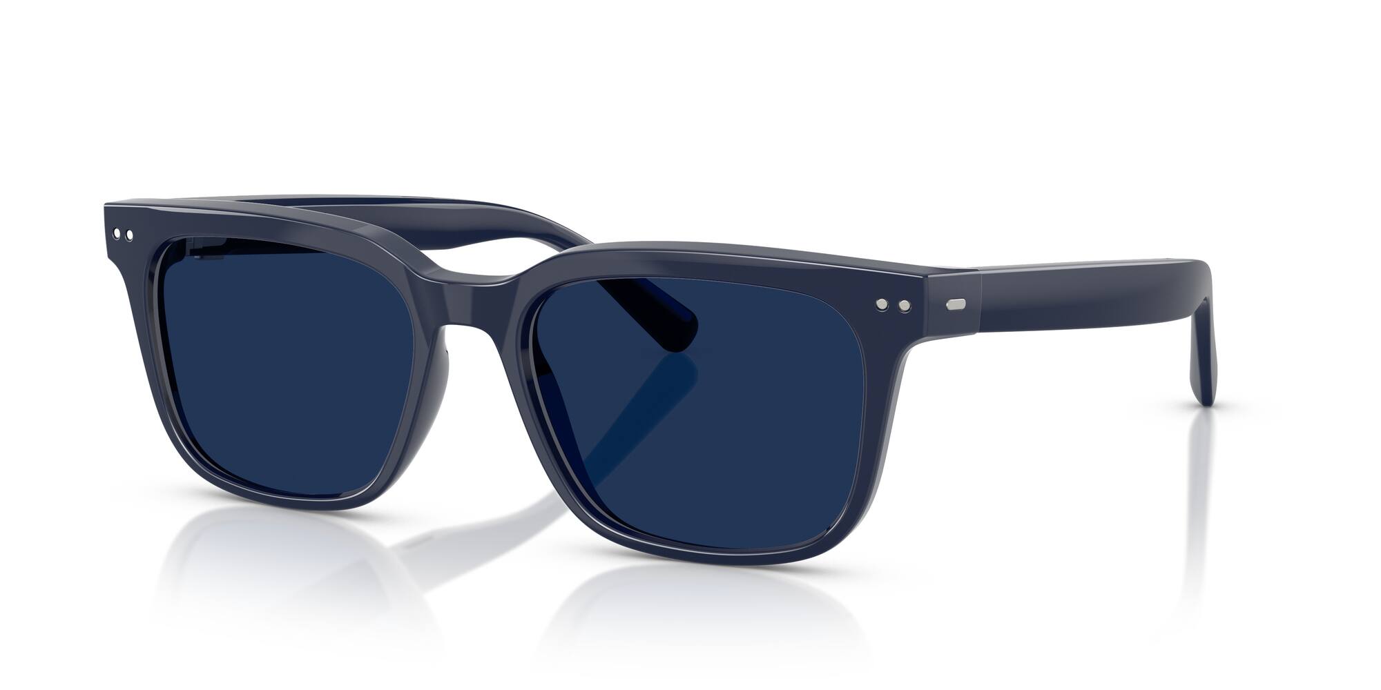 Angle. Nuance - Square 54 Audio Glasses - Deep Blue - Transition Lens - DEEP BLUE.