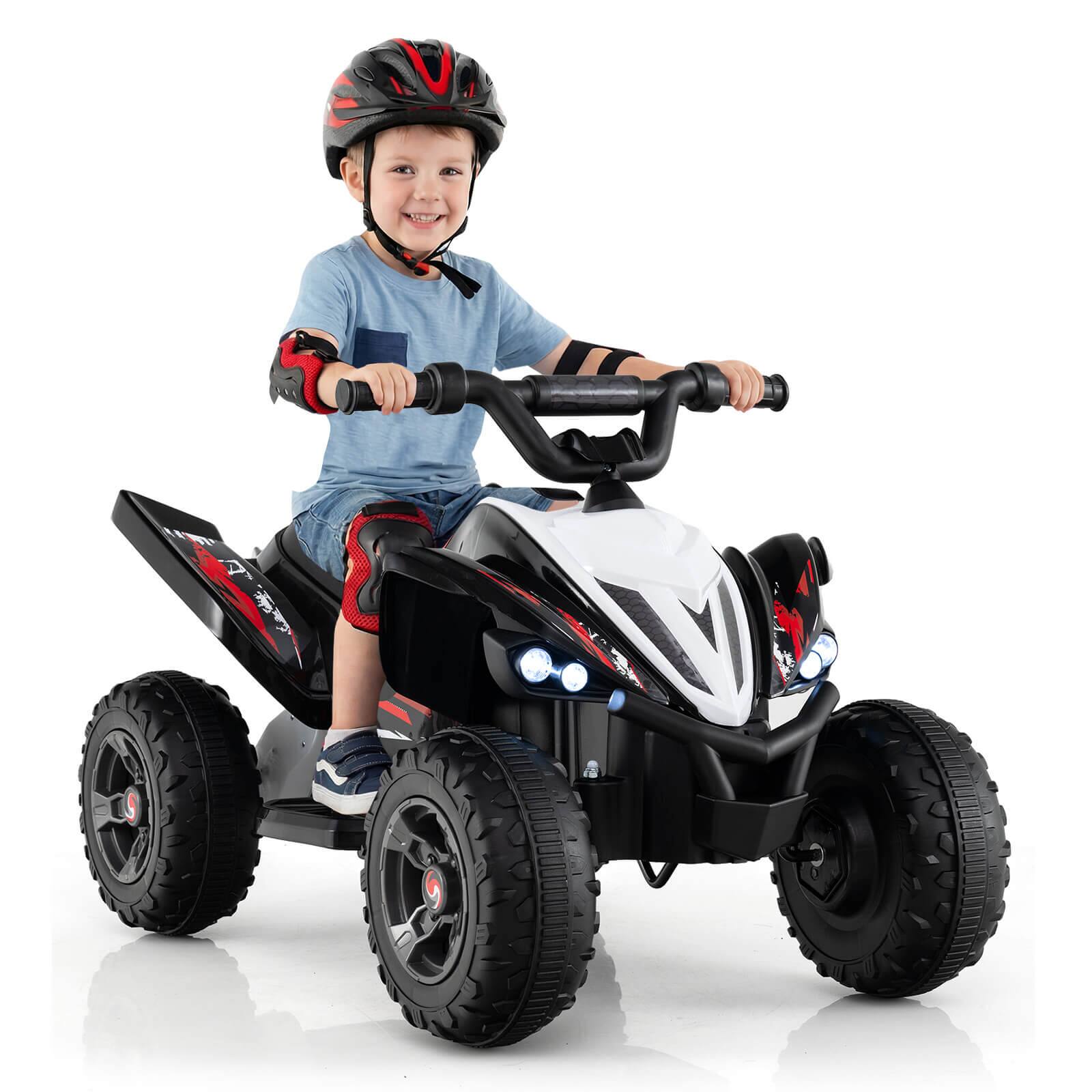 Costway - 12V Quad 4 Wheeler Ride on Toy with Music, Light, USB Port, Wireless Connection - Black price history on PriceWatchPro