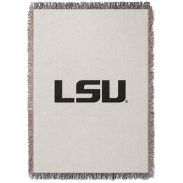 Chad & Jake - LSU Tigers Woven Blanket - White