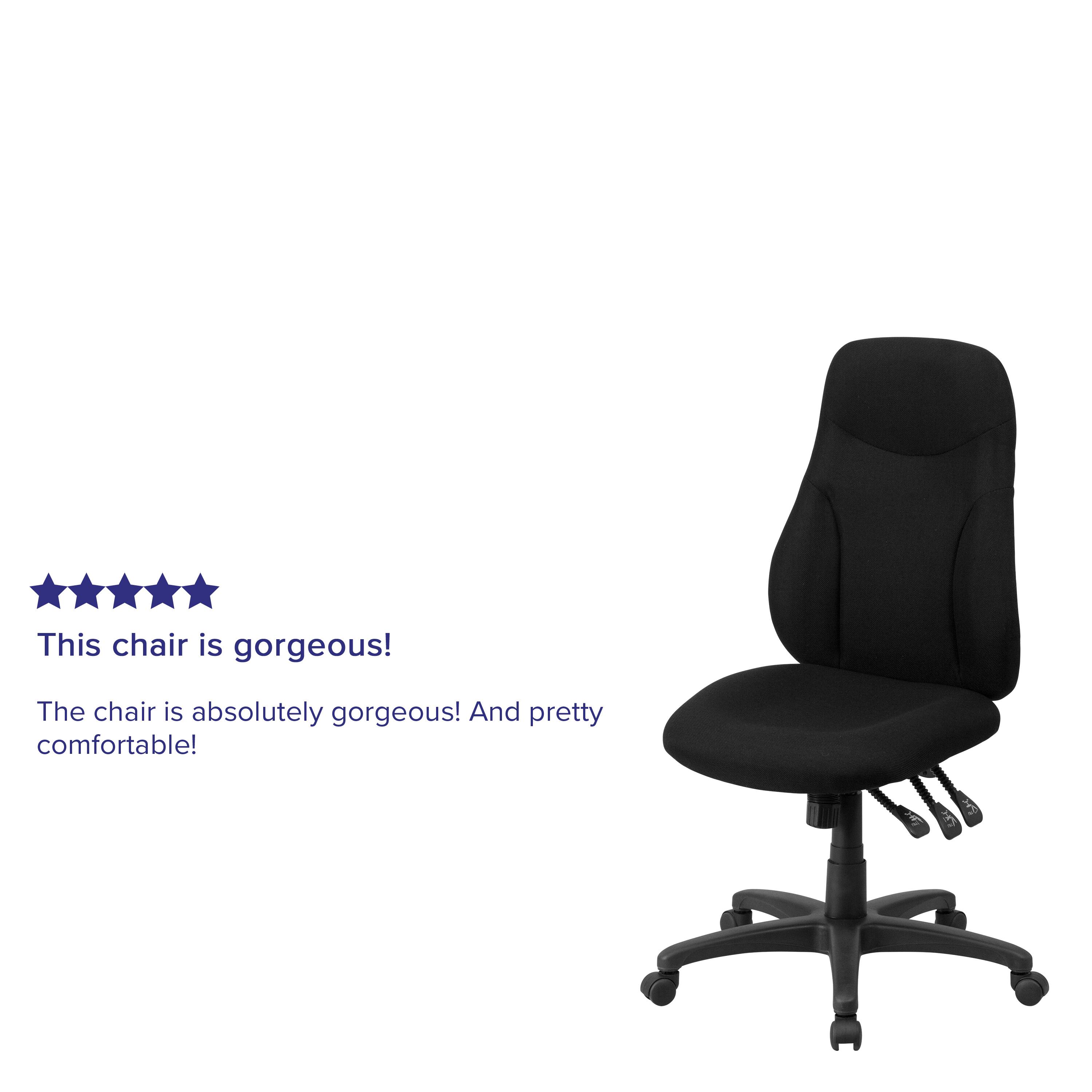 This chair is gorgeous!  
The chair is absolutely gorgeous! And pretty comfortable!