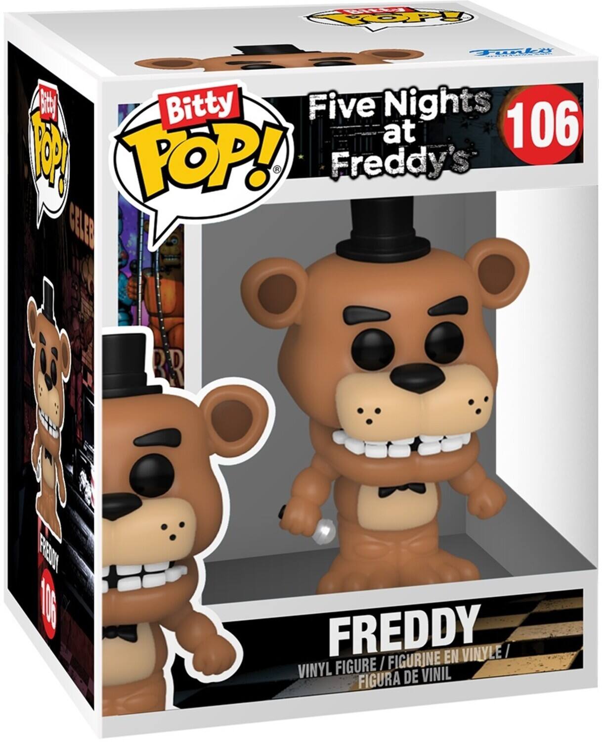 Y TOP Tl - G Bitty Five Nights at 106 I : POP! Freddy's 4EEE RD  N 100 FREDDY EN VINYLE I VINYL FIGURE / FIGURINE FIGURA DE VINIL