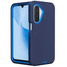 Front. Entronix - Entronix Case for Galaxy A17 - Triple-Layer Heavy Duty Protection - Blue.