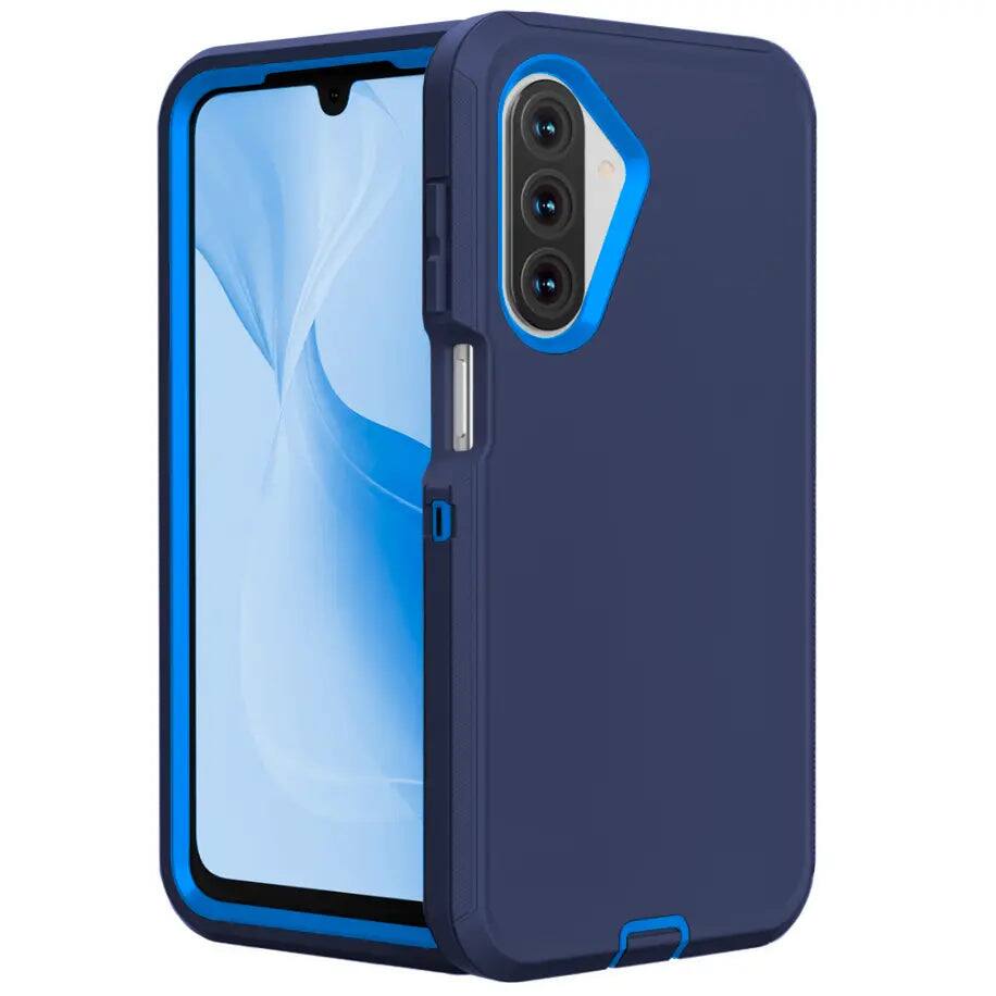 Front. Entronix - Entronix Case for Galaxy A26 - Triple-Layer Heavy Duty Protection - Blue.