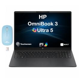 HP - Upgraded - OmniBook 3 Laptop 16.0 WUXGA Display (Ultra 5-225U, 16GB, 1TB SSD, Win 11 Pro) w/Dockztorm Wireless Mouse - Mica Silver