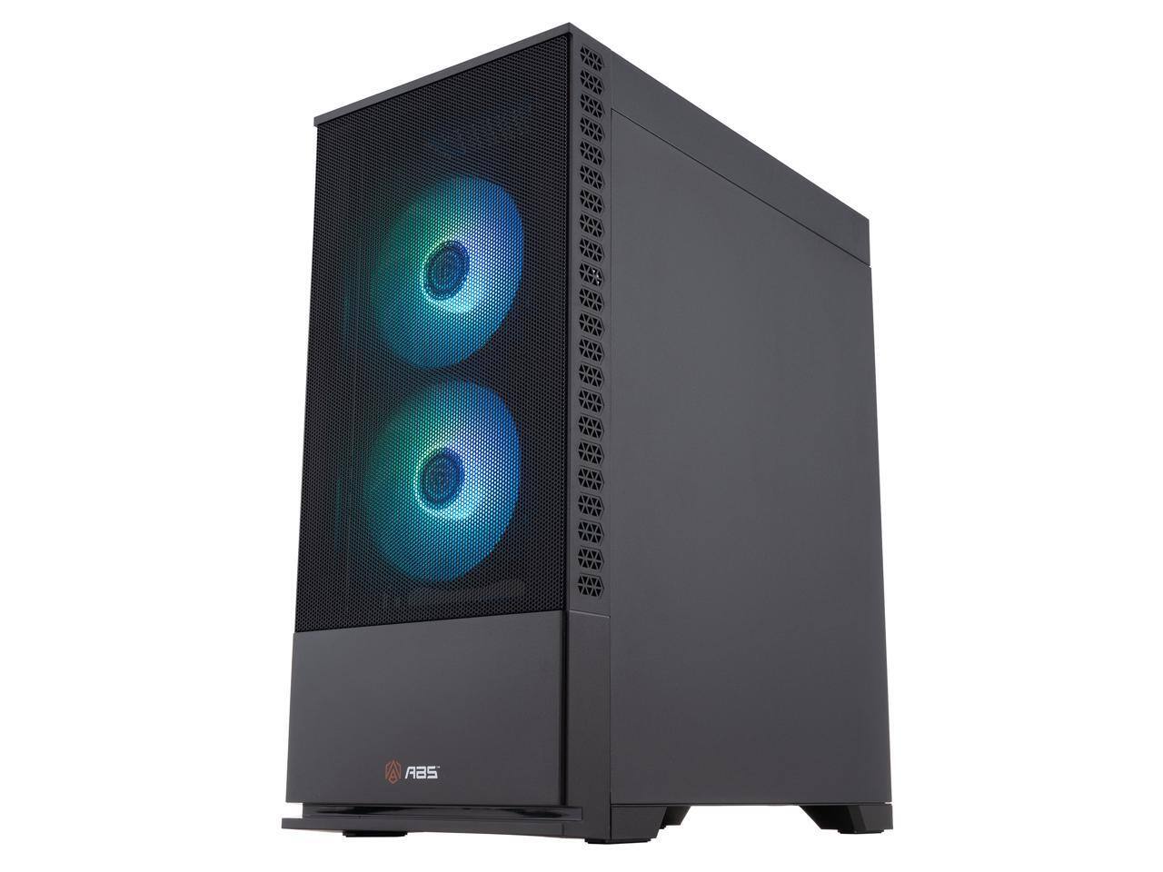 Alt View 7. ADVANCED BATTLESTATIONS - ABS Cyclone Ruby Gaming PC - Windows 11 - AMD Ryzen 5 9600X - Radeon RX 9060 XT - 32GB DDR5 6400 - 1TB  - BLACK.